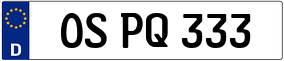 Truck License Plate
